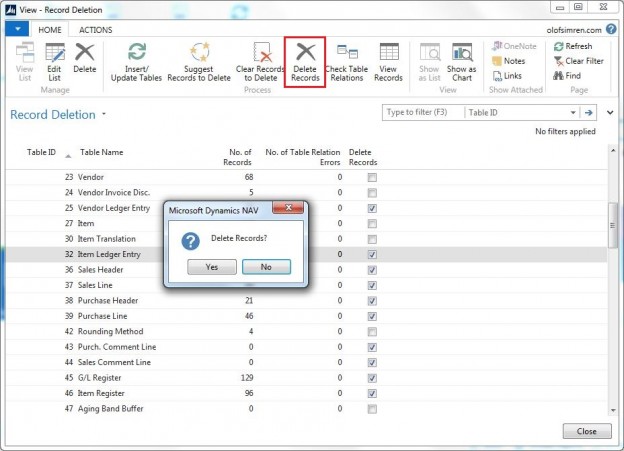 Record Deletion Tool for Microsoft Dynamics NAV 2015 | Olof Simren ...